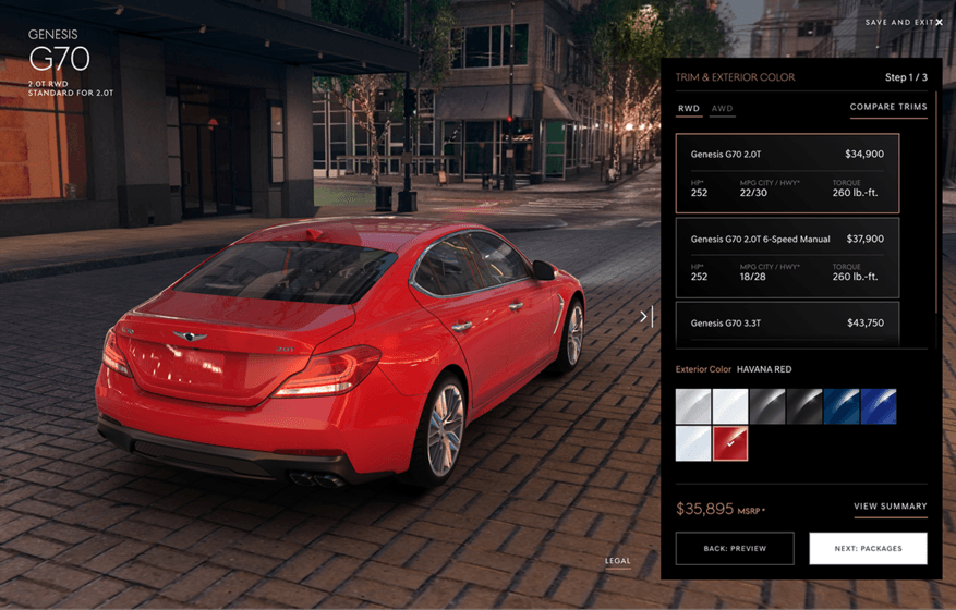 image Genesis Car Configurator 3